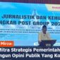 Gubernur Mirza Saat Membuka Santiaji Jurnalistik dan Kehumasan Bongkar Post Group 2025 di Horison Hotel, Sabtu (18/10/2025)