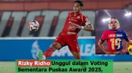 Rizky Ridho Persija Kandidat Pemenang Puskas Award 2025 FIFA dengan 1,3 juta Vot selisih 200 ribu Vot atas Lamine Yamal (insert)./ Foto. IST