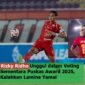 Rizky Ridho Persija Kandidat Pemenang Puskas Award 2025 FIFA dengan 1,3 juta Vot selisih 200 ribu Vot atas Lamine Yamal (insert)./ Foto. IST