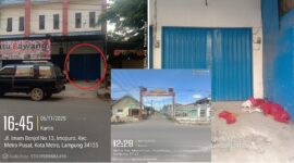 Ruko alamat palsu cv. adie jaya perkasa/foto.Bongkarpost/Firdaus