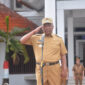I Komang Koheri Saat Memimpin Apel/ foto.IST