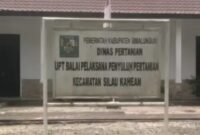 Kantor Dinas Pertanian UPT BP3 Kecamatan Silau Kahean/photo. S.Hadi Purba