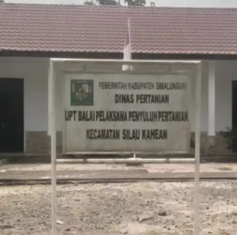 Kantor Dinas Pertanian UPT BP3 Kecamatan Silau Kahean/photo. S.Hadi Purba