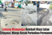 Penampakan Jalan Tirtayasa Sukabumi./kolase photo. sc: Harian Bongkar Post