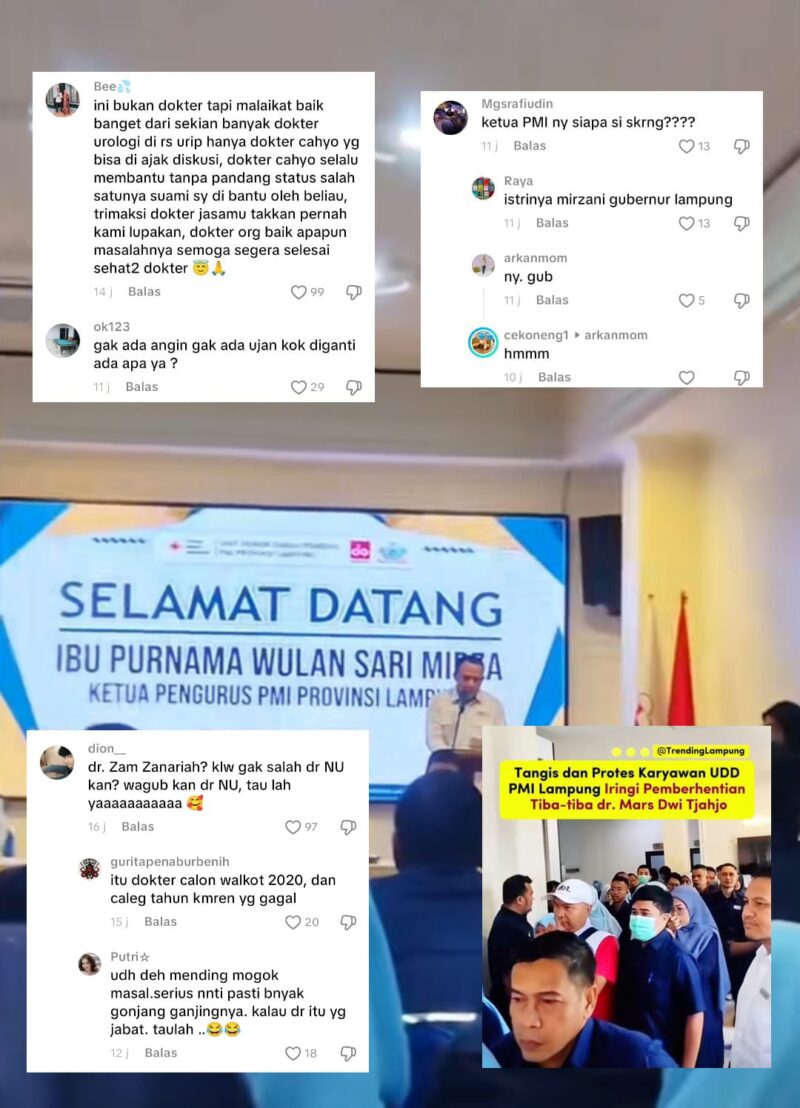 Kolase photo tangkapan layar/ sc.vt @trendinglampung