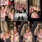 Diskripsi: Aksi Femen di Paris di depan Louvre mengenai kasus Epstein hari Minggu (8/3/2026)/photo tangkapan layar medsos