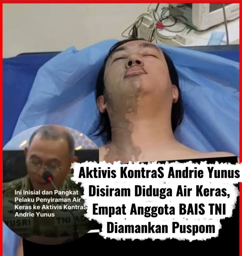 Andrie Yunus, Danpuspom Mayjen TNI Yusri Nuryanto (insert)/ kolase.photo Istimewa 