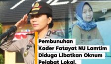 Kapolres Lampung Timur. (insert) almarhum Riyas Nuraini (33)/photo.Istimewa