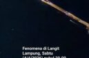 Penampakan Benda Bercahaya di Langit Lampung, Sabtu (4/4/2026)/ photo.Istimewa