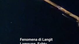 Penampakan Benda Bercahaya di Langit Lampung, Sabtu (4/4/2026)/ photo.Istimewa