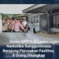 Suasana perusakan fasilitas pasca demo AMPH di Lapas Narkotika Sungguminasa Gowa./tangkapan layar