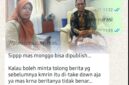 Kolase pesan WhatsApp dan Katim Humas Kemenag Lampung (kanan)/ photo: Dok.Istimewa