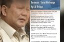 PRABOWO SUBIANTO, Presiden RI/ photo.Dok Istimewa 