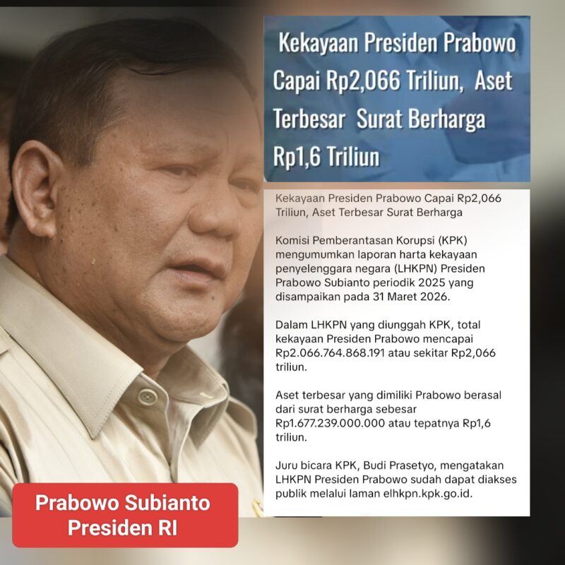 PRABOWO SUBIANTO, Presiden RI/ photo.Dok Istimewa 