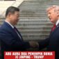Xi Jinping - Trump Tampak Berbincang Singkat Sebelum Prosesi Kenegaraan Dimulai/photo.Dok Istimewa 