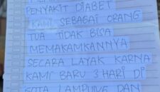 Sepucuk Surat yang Ditulis Orang Tua Korban./ foto: Dok.Istimewa