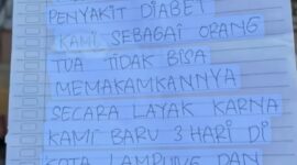 Sepucuk Surat yang Ditulis Orang Tua Korban./ foto: Dok.Istimewa