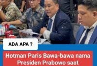 Hotman Paris (no 2 dari kanan) saat konferensi pers di gedung bundar Kejagung, Jumat (17/7/2026)/ foto: istimewa 