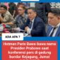 Hotman Paris (no 2 dari kanan) saat konferensi pers di gedung bundar Kejagung, Jumat (17/7/2026)/ foto: istimewa 