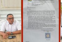 Toto Suharto. Surat klarifikasi (insert)/foto Istimewa 