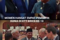Momen Hangat Empat Pemimpin Dunia di KTT BRICS ke-18 New Delhi/foto.istimewa
