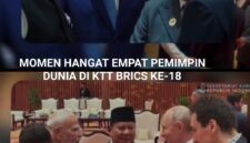 Momen Hangat Empat Pemimpin Dunia di KTT BRICS ke-18 New Delhi/foto.istimewa