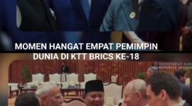 Momen Hangat Empat Pemimpin Dunia di KTT BRICS ke-18 New Delhi/foto.istimewa