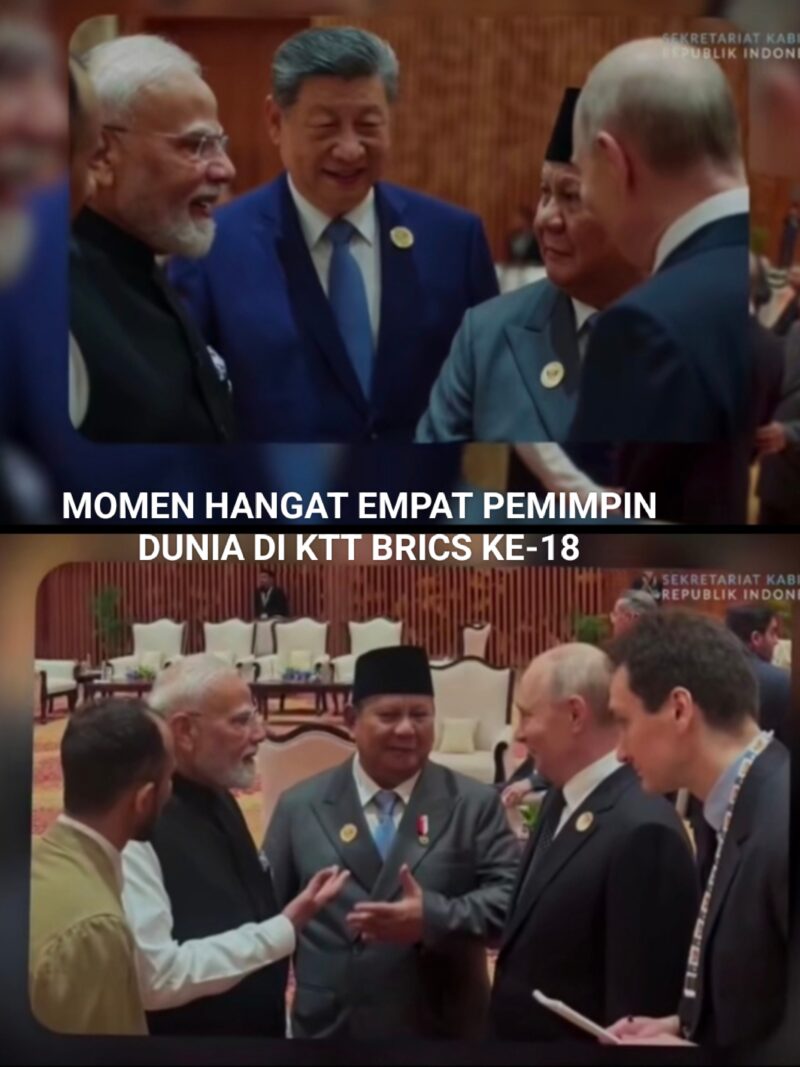 Momen Hangat Empat Pemimpin Dunia di KTT BRICS ke-18 New Delhi/foto.istimewa